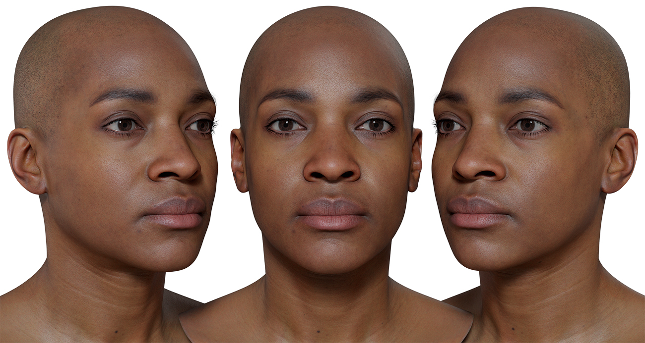 Download realistic 3d head models